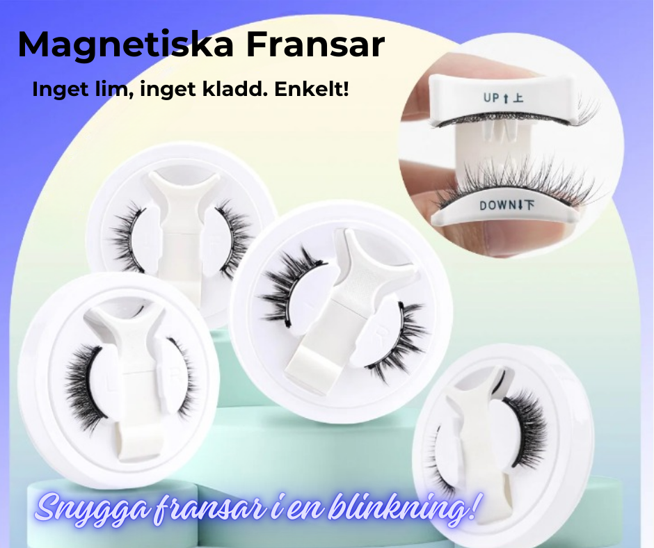 Magnetiska Ögonfransar- Fäst på Nolltid Utan Lim eller Kladd!
