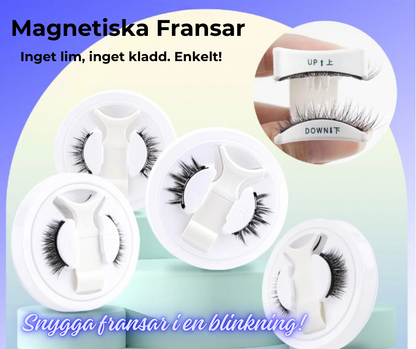 Magnetiska Ögonfransar- Fäst på Nolltid Utan Lim eller Kladd!